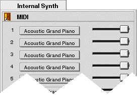 [Internal MIDI Synth Window]